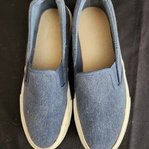 Women's Blue Slip-On Athletic Shoes